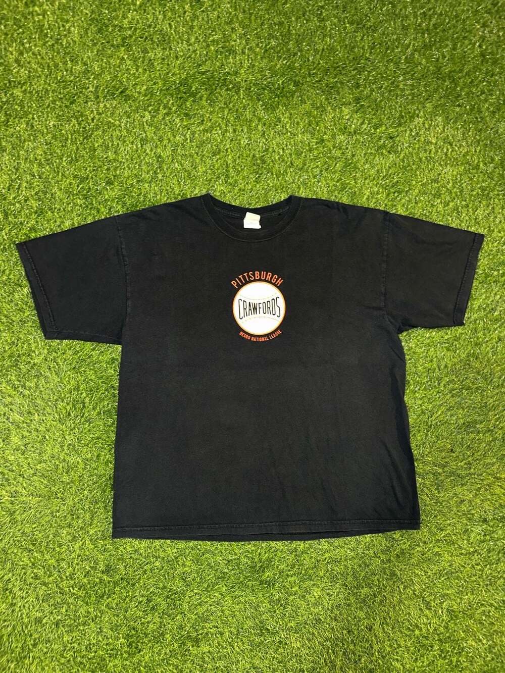 Ebbets Field Flannels Pittsburgh Crawfords T-Shirt Size XL Black